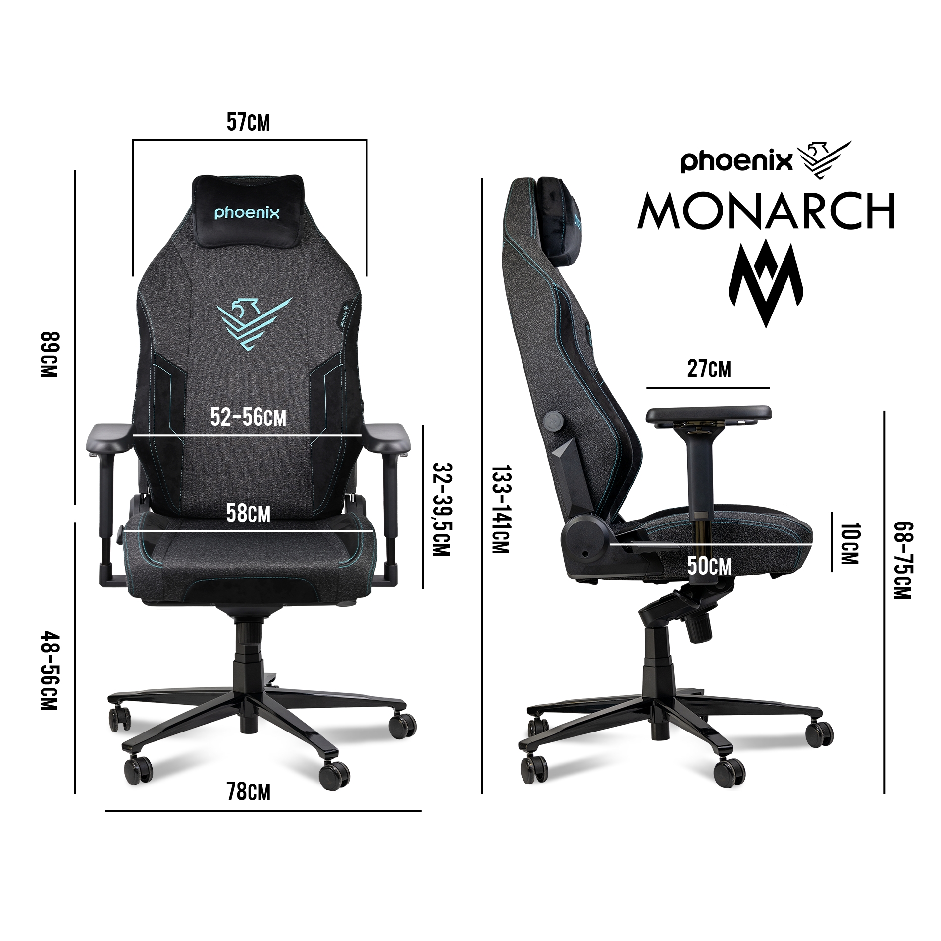 SILLA GAMING PHOENIX MONARCH ALTA CALIDAD GAMING